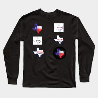 Texas Proud Design Pattern Long Sleeve T-Shirt